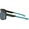Madison Enigma Eyewear - Matt Olive Frame with Silver Mirror,Amber & Clear Lenses (3 Lens Pack)