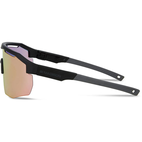 Madison Cipher Eyewear - Gloss Black Frame with Red Mirror Lens