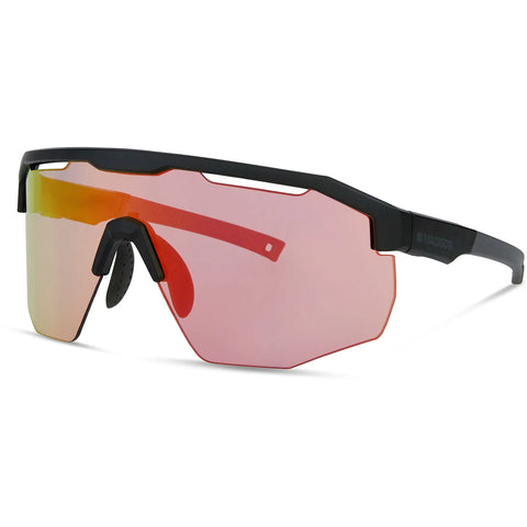 Madison Cipher Eyewear - Gloss Black Frame with Red Mirror Lens