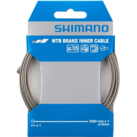 Shimano - Road / MTB dual ended brake steel inner wire, 1.6 x 2050 mm