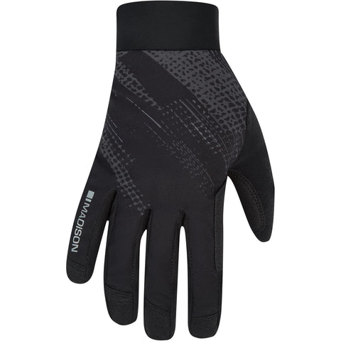 Flux Waterproof Road or Trail Gloves, black perforated bolts