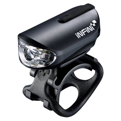 Infini -  Olley super bright micro USB front light with QR bracket black