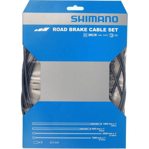 Shimano Road brake cable set with SIL-TEC coated inner wire, black