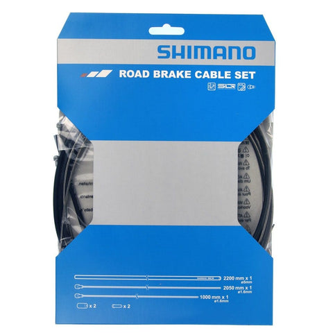 Shimano Road brake cable set with stainless steel inner wire, black