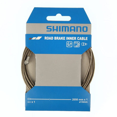 Shimano Road stainless steel inner brake wire,1.6 x 2050 mm, single
