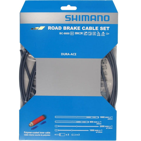 Shimano Dura-Ace Road brake cable set, Polymer coated inners, black