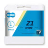 KMC Z1 Silver Wide Chain 112L Single Speed/Track